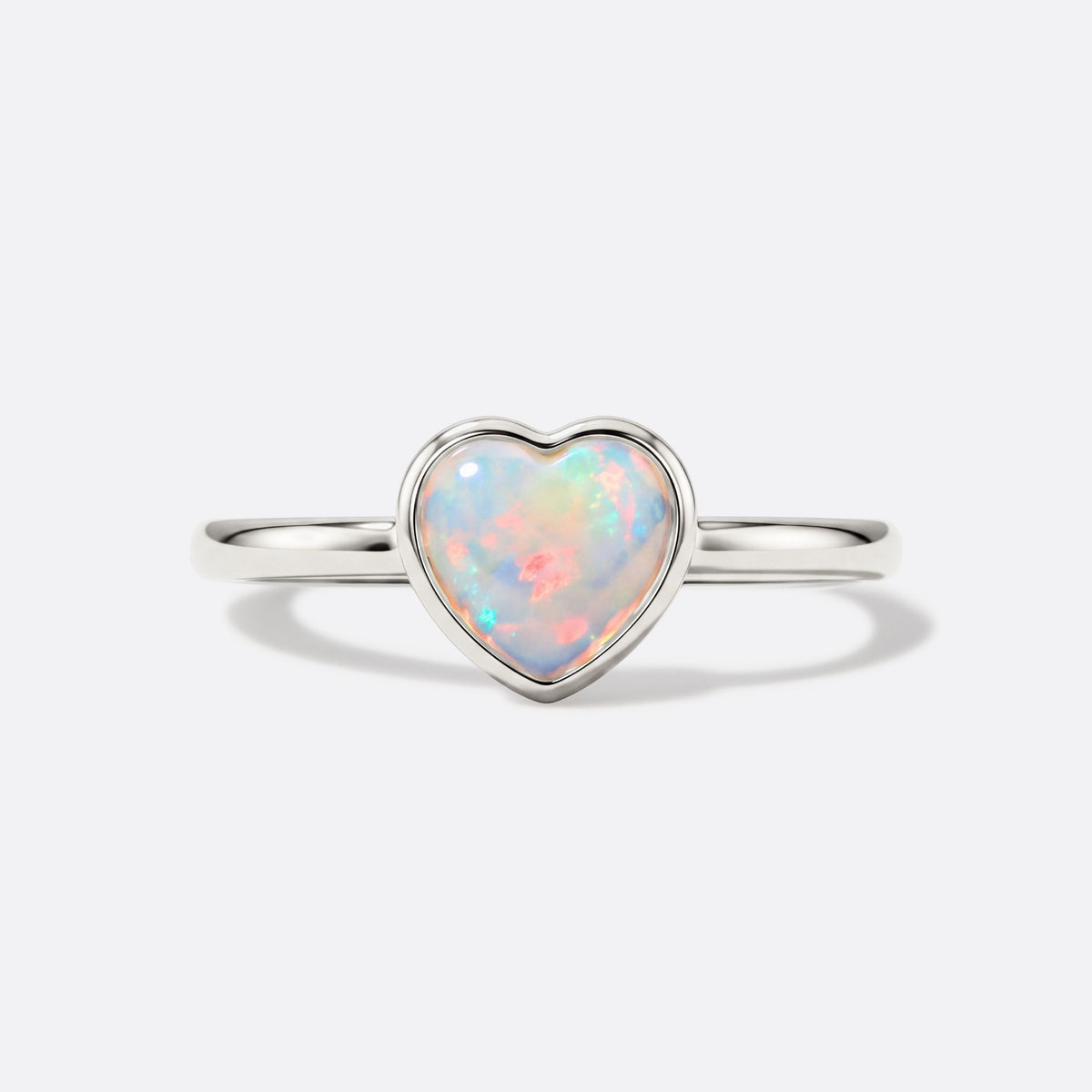 True Flame Oval Ring Crystal Opal Or