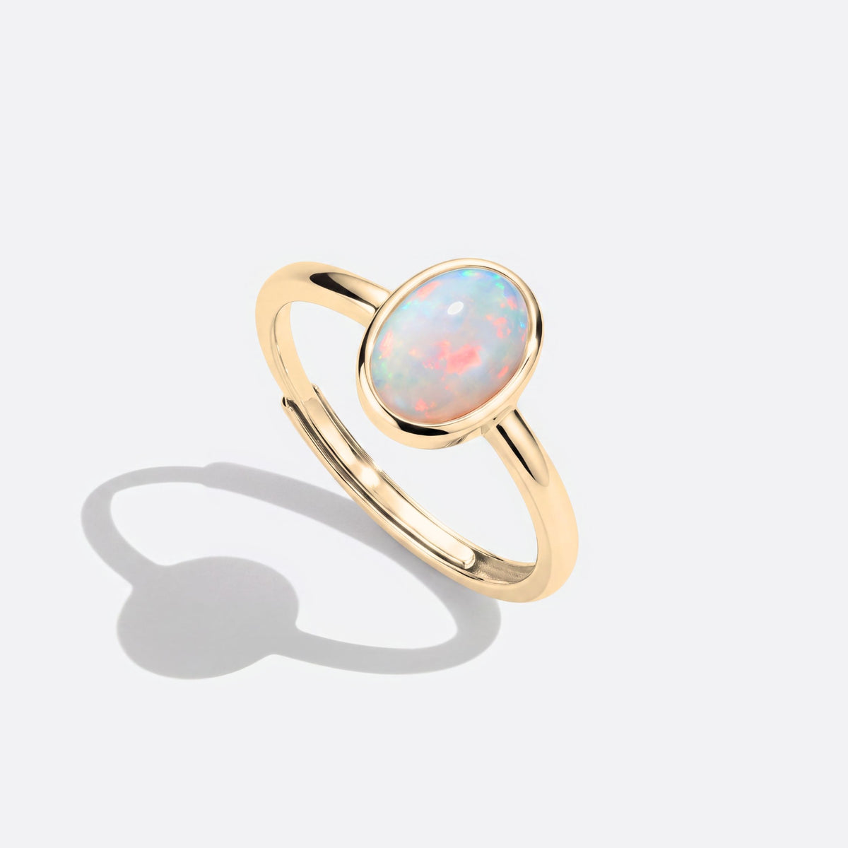 White Opal / Yellow Gold