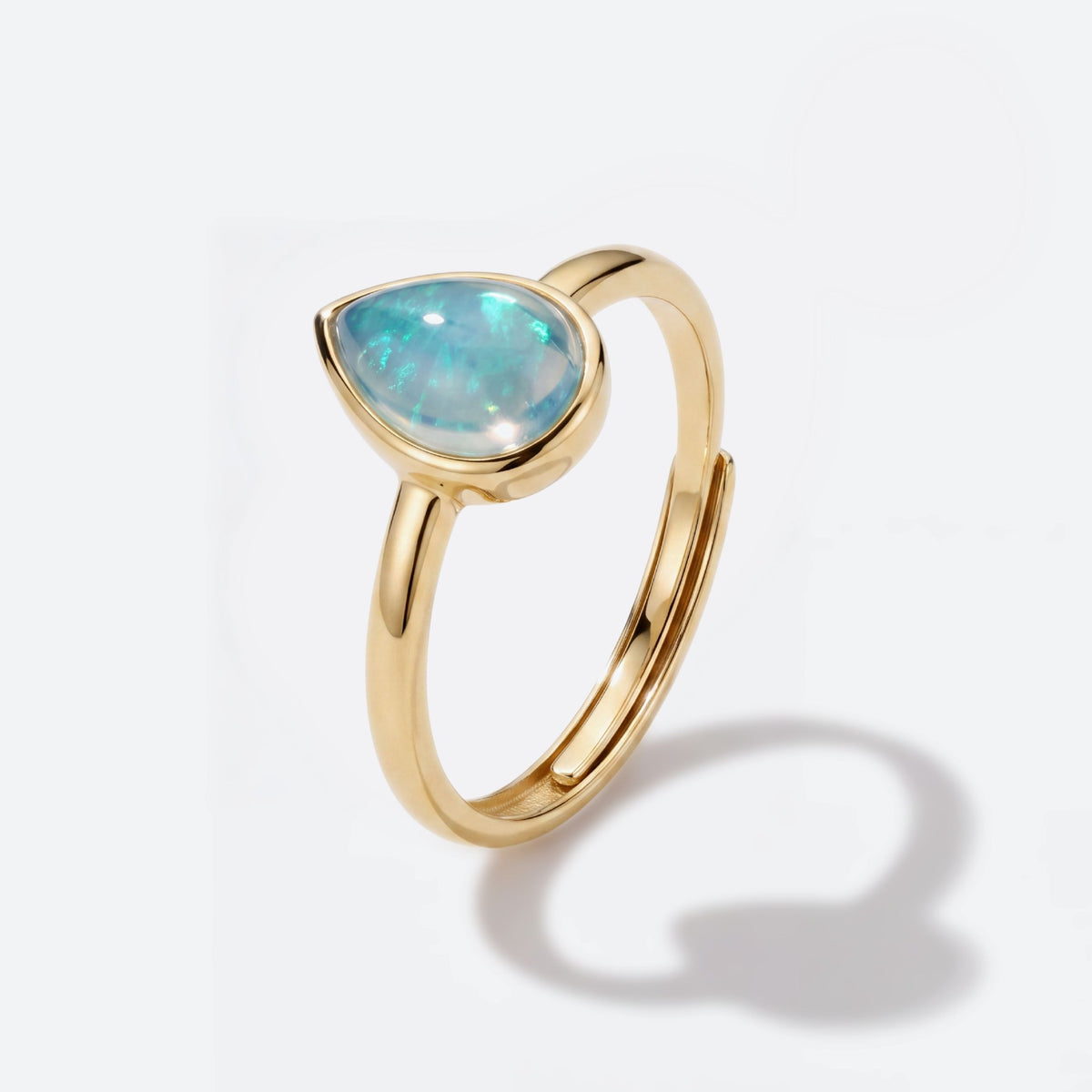 Opale cristal / Or jaune