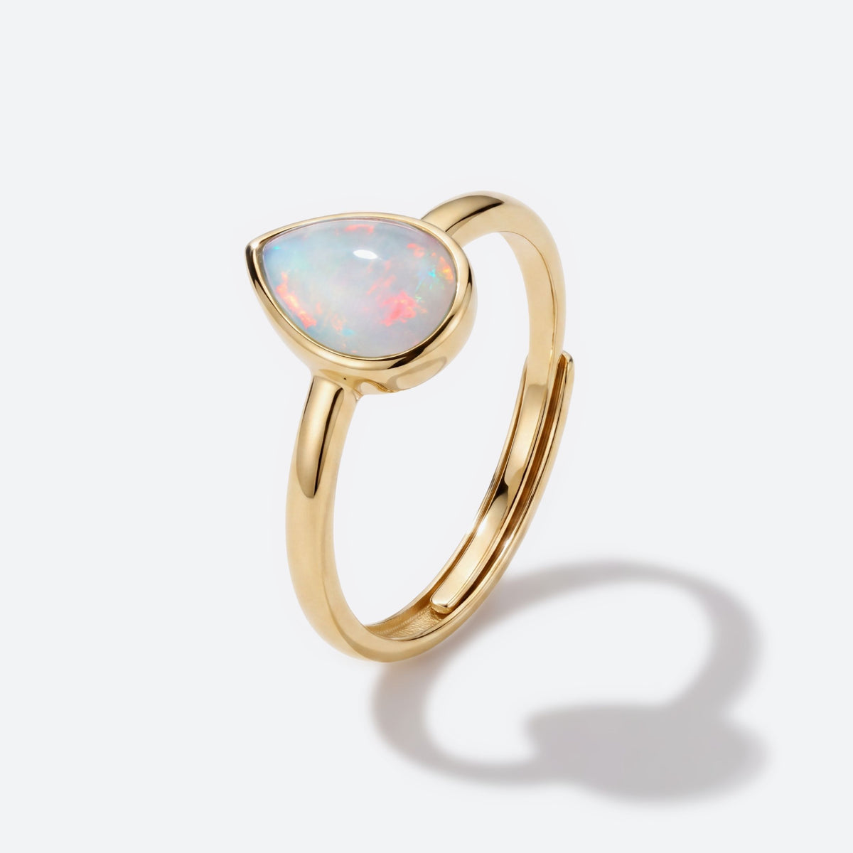 White Opal / Yellow Gold