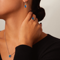 Ellipse of Flame Blue/Green
