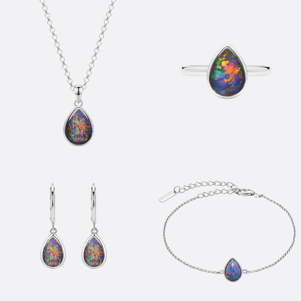 Drop of Flame Red - Komplett - Set - Schmuck - Set | Liberty Angels